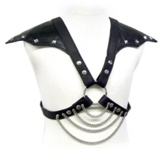 Leather Body imbracatura spalle pelle e metallo S-XL