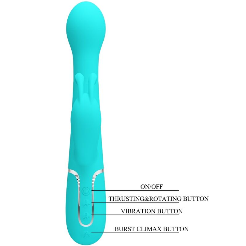Pretty Love Dejon vibratore verde acqua rotante