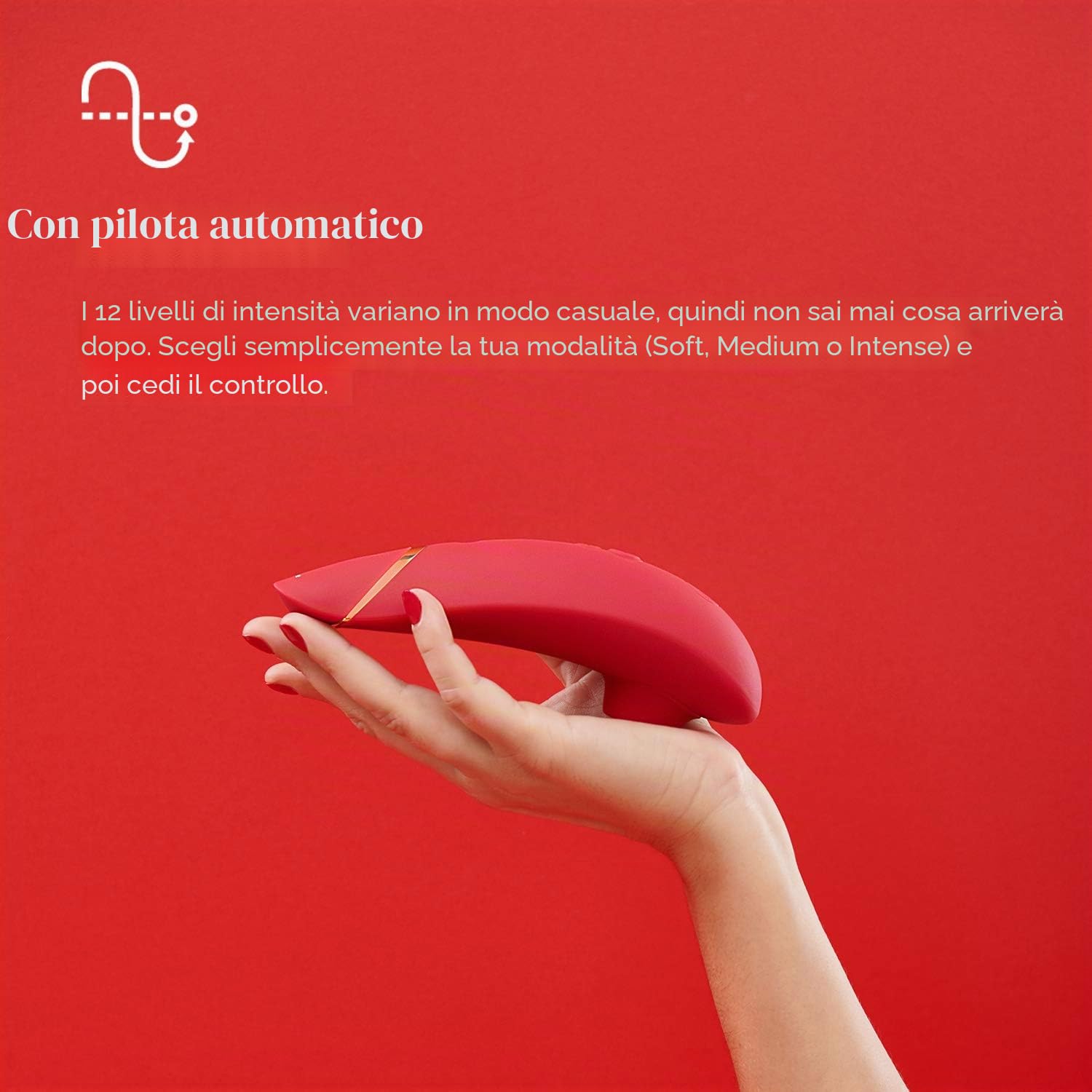 Womanizer Premium 1 Stimolatore Clitorideo Red Gold 12 Intensità