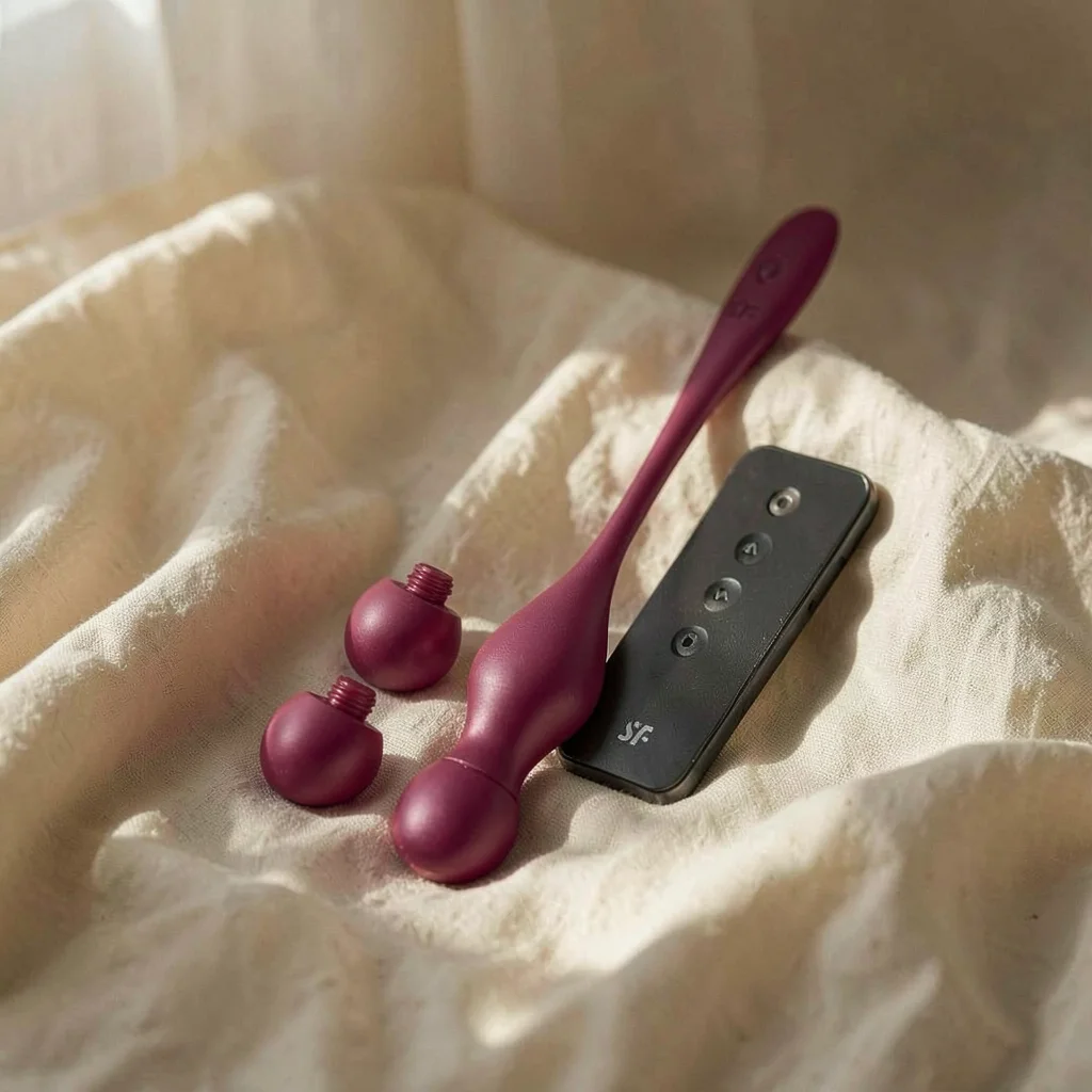 Satisfyer Love Birds Vary palline kegel vibrazione wine