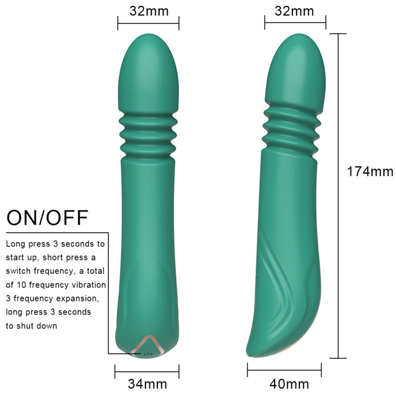 Armony G-Spot vibratore punto G con spinta verde