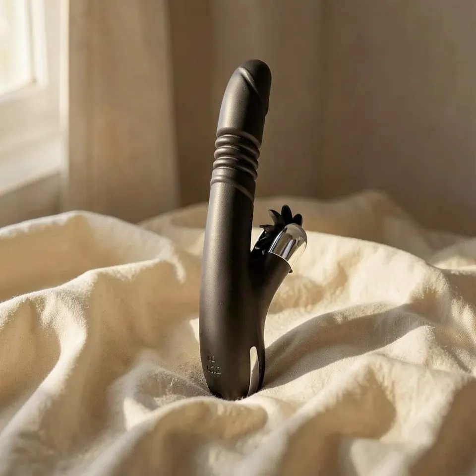 Black Silver Reed vibratore rabbit 3 motori 21 modalita
