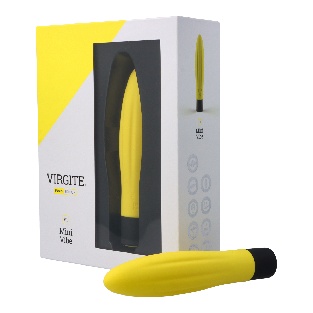 Love Hit by Virgite F1 Fluo vibratore silicone ricaricabile USB