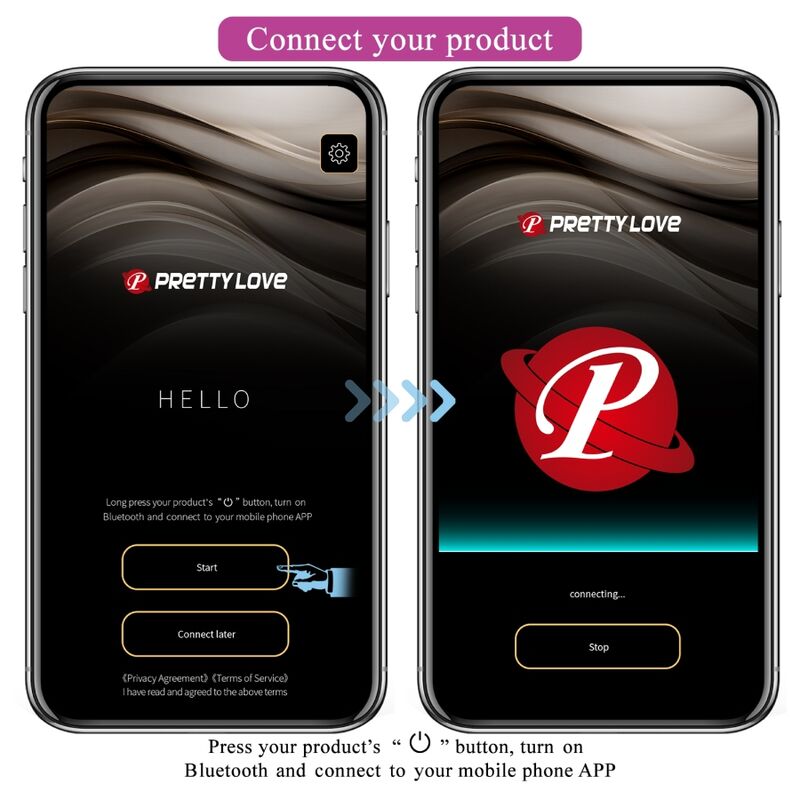 Pretty Love Catalina vibratore indossabile app viola