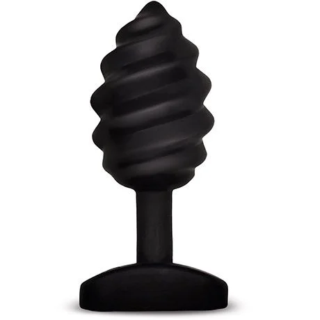 G-Vibe Gplug Twist plug anale vibrante nero costato