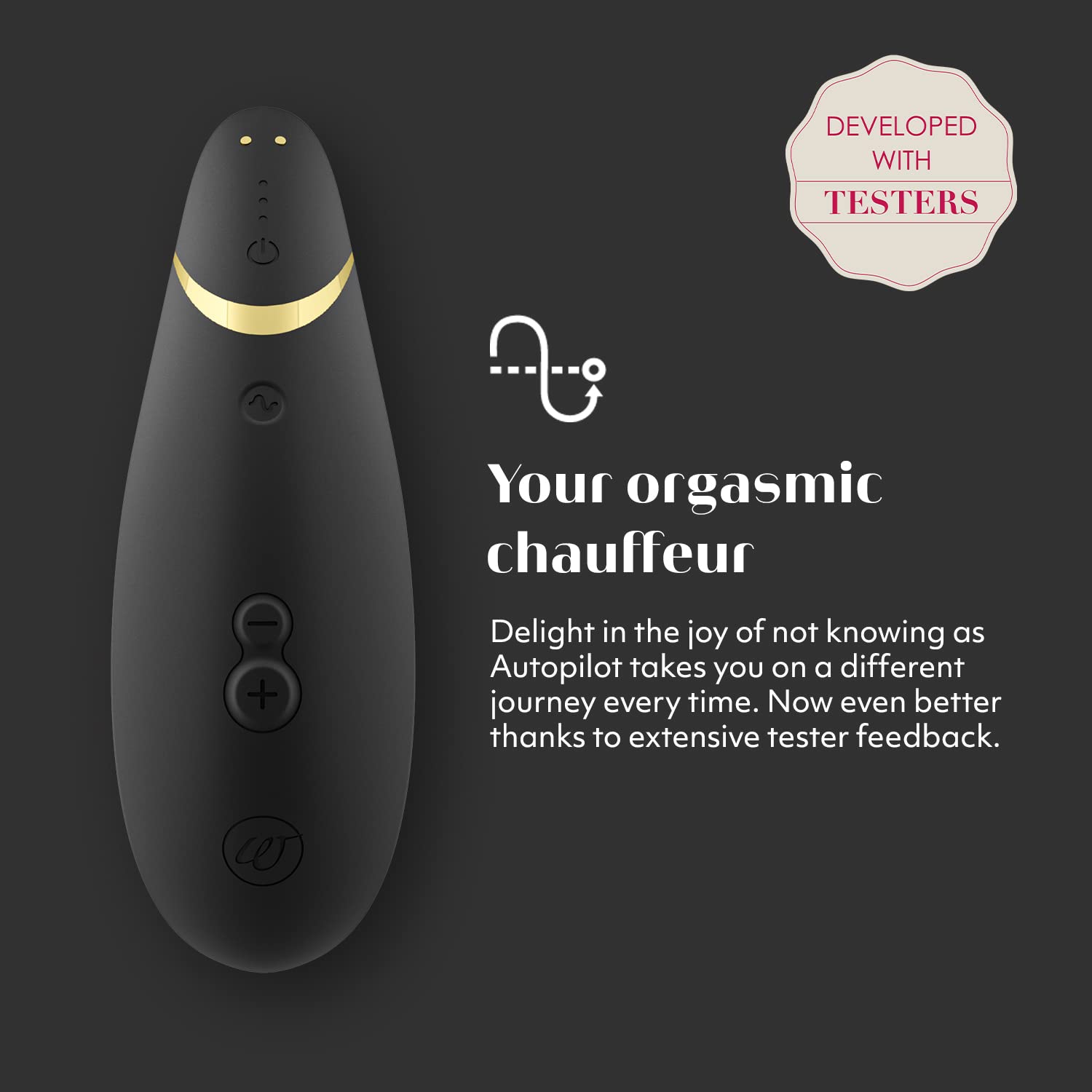 Womanizer Premium 2 stimolatore clitorideo nero Smart Silence