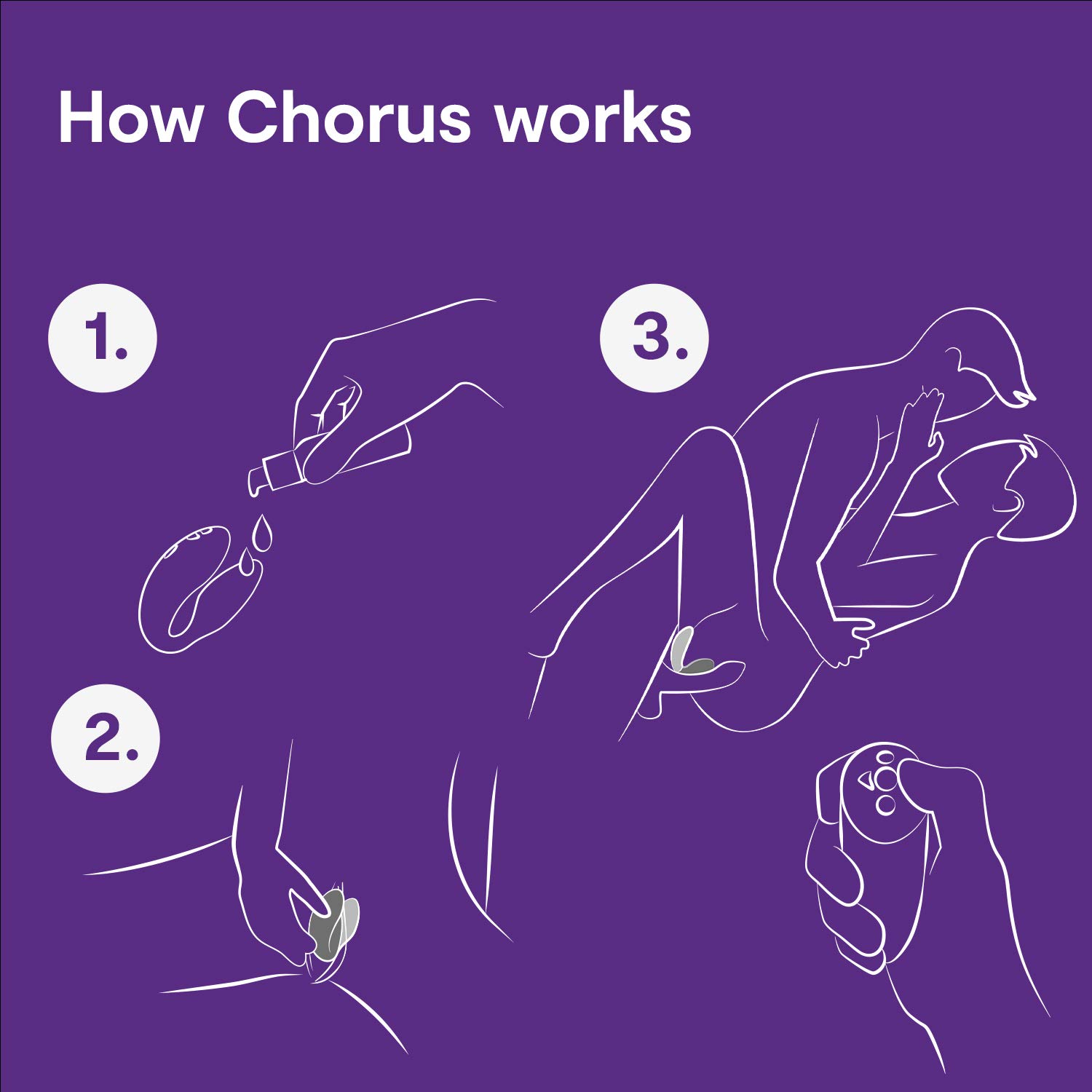 We-Vibe Chorus vibratore di coppia telecomando impermeabile