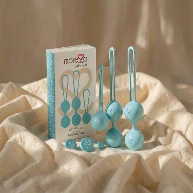 Moressa Osian Set Palline Vaginali Turchese 3 Pezzi