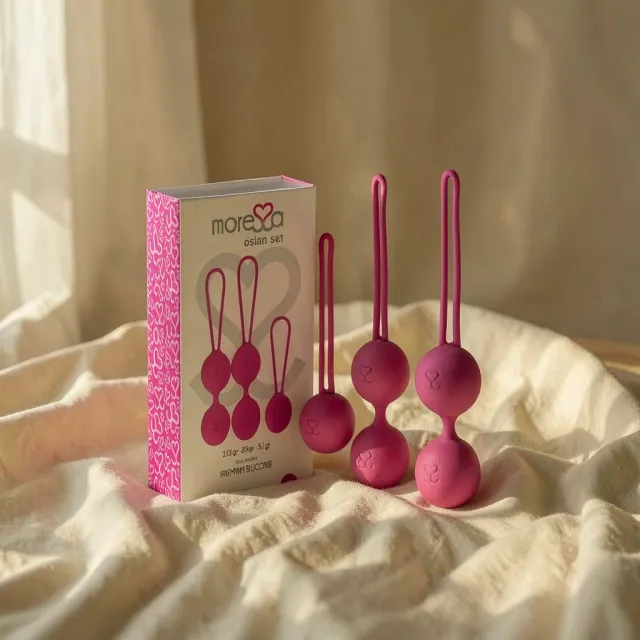 Moressa Osian Set palline vaginali rosa 3 pezzi