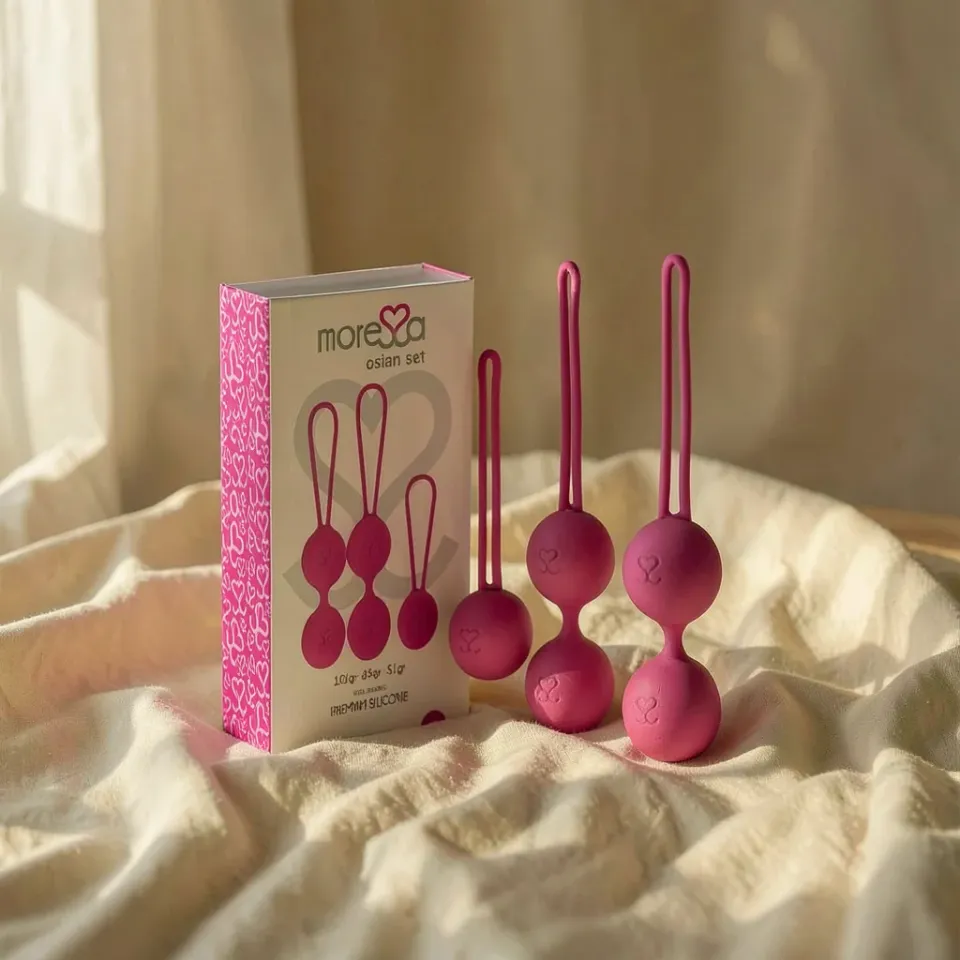 Moressa Osian Set palline vaginali rosa 3 pezzi