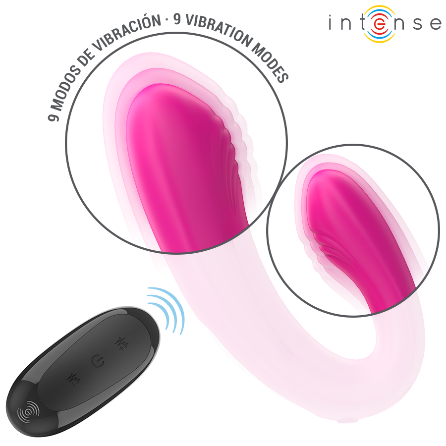 Intense Janet doppio vibratore coppia rosa 10,2 cm