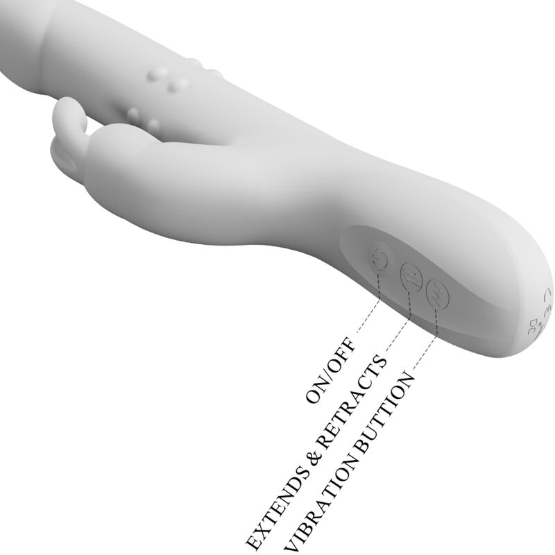 Pretty Love Reese vibratore rotante argento punto G ricaricabile