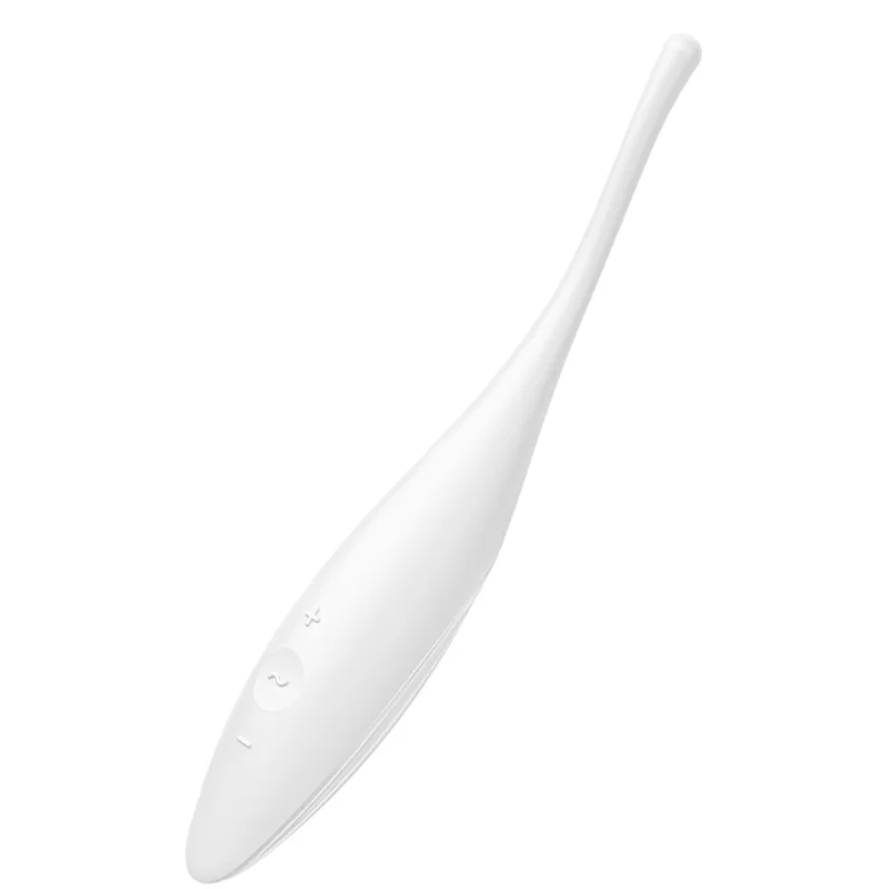 Satisfyer Twirling Joy stimolatore clitoride bianco preciso