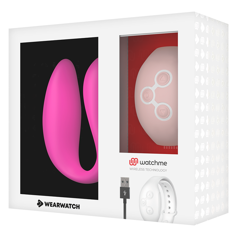 WEARWATCH Dual vibratore coppia orologio fucsia rosa