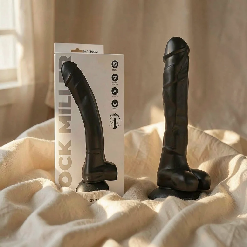 CockMiller Cocksil Nero dildo 24 cm doppia densità