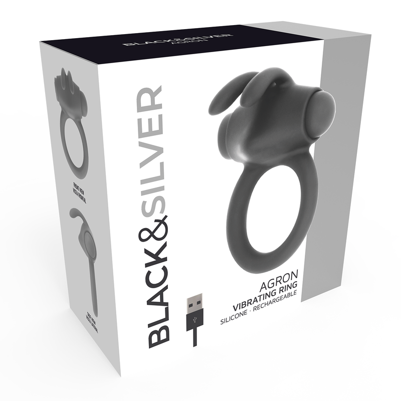 Black&Silver Agron 2.0 anello vibrante coppia