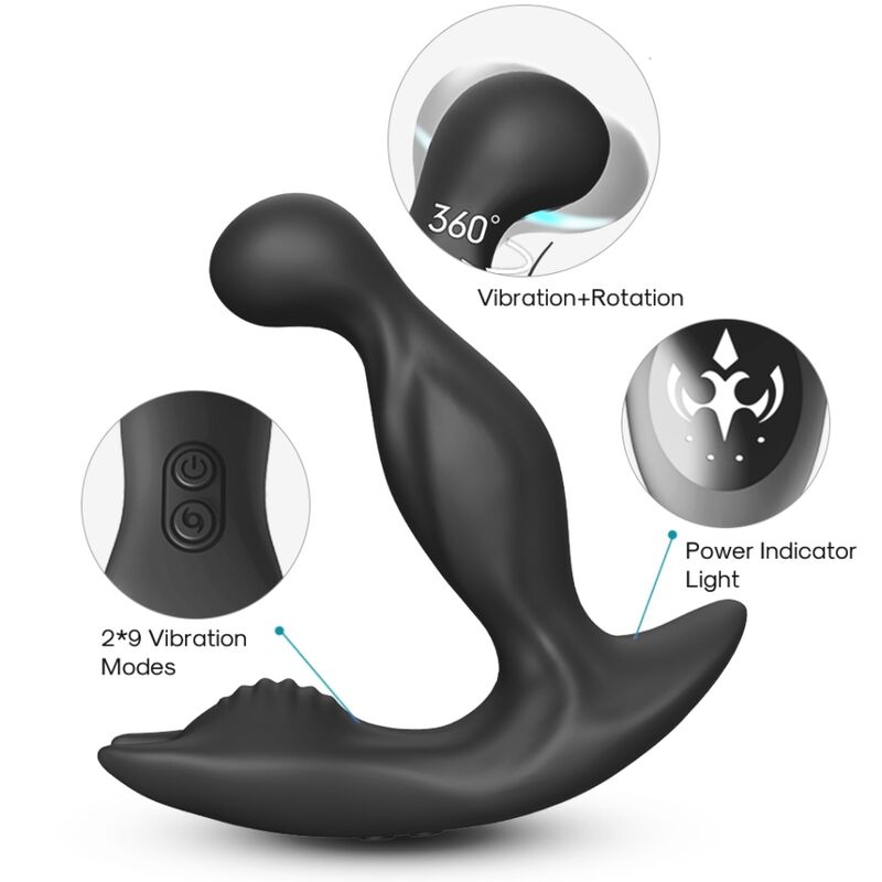 Armony Bat King stimolatore prostatico nero telecomando