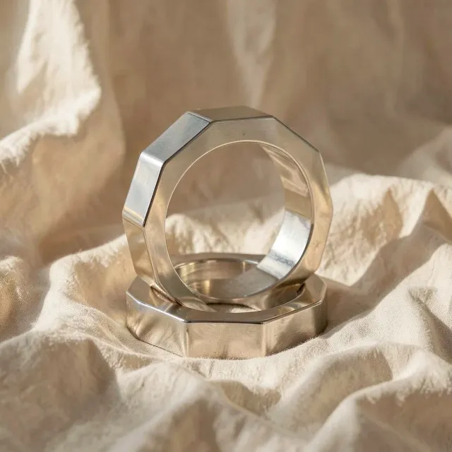 Metal Hard Dado 45 mm anello fallico in acciaio