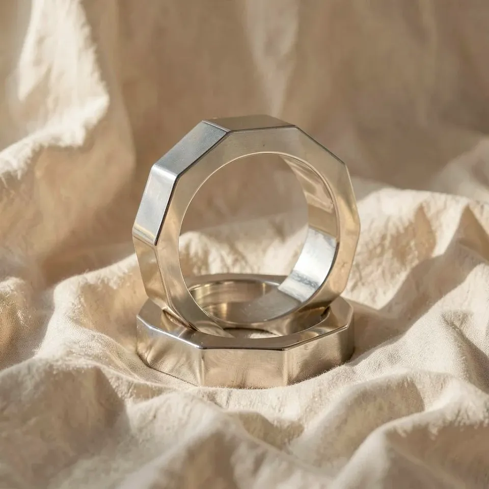 Metal Hard Dado 45 mm anello fallico in acciaio