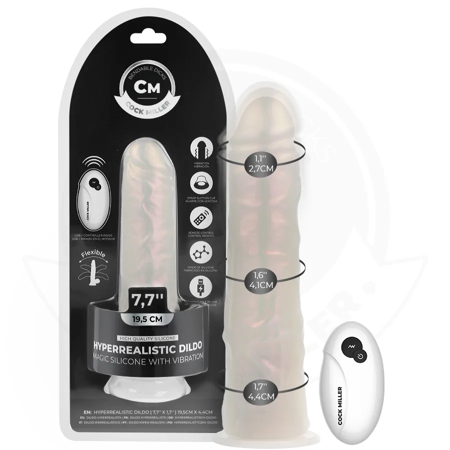 Cock Miller Realist Light 19,5 dildo luminoso silicone
