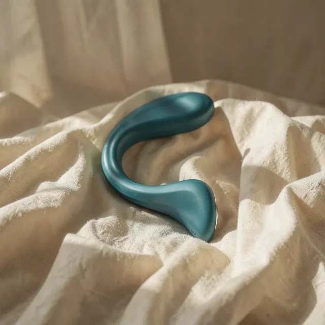 Satisfyer G for Goddess 2 vibratore verde silicone flessibile