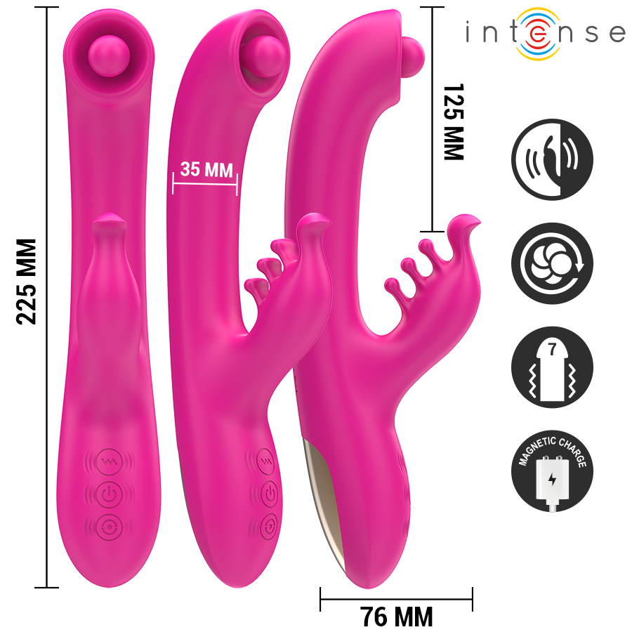 Intense Christina vibratore rotante 3 motori impermeabile