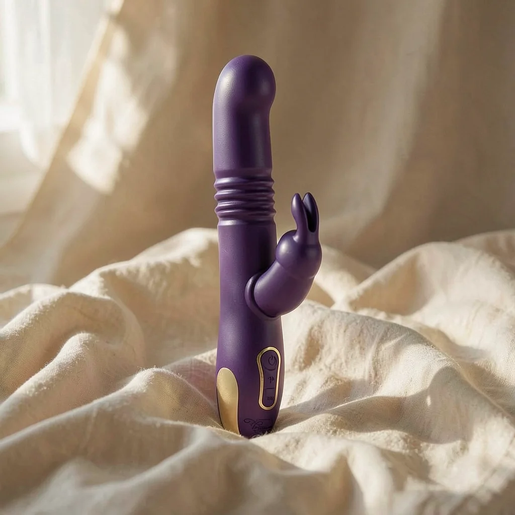 Treasure Bastian vibratore rabbit rotante con spinta