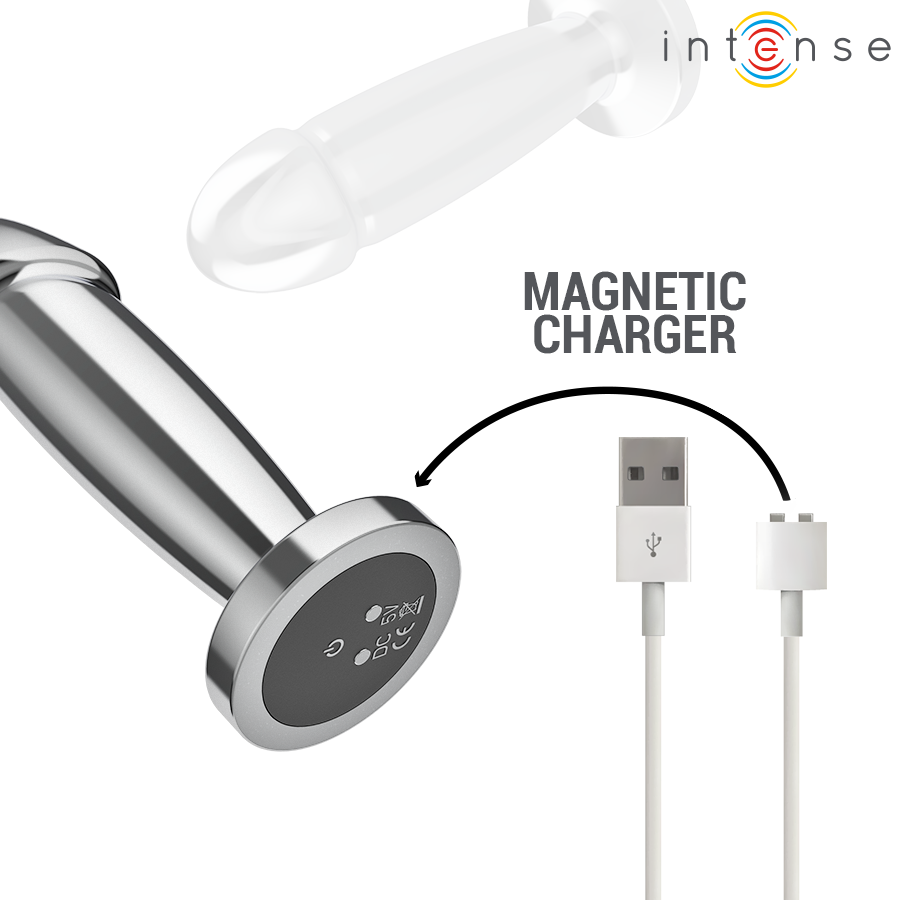 Frutille Intense plug dildo vibrante metallo S con telecomando