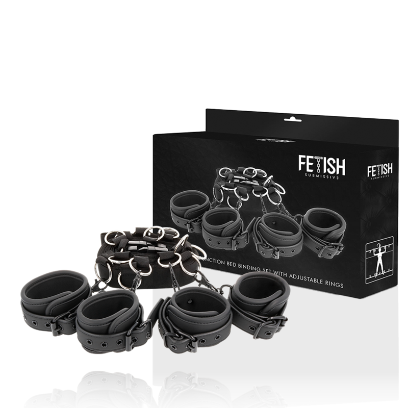 Fetish Submissive Cravatte da Letto set bondage 4 punti