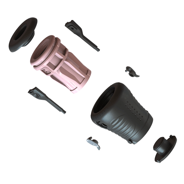 ElectraStim Jack Socket masturbatore e-stim in silicone