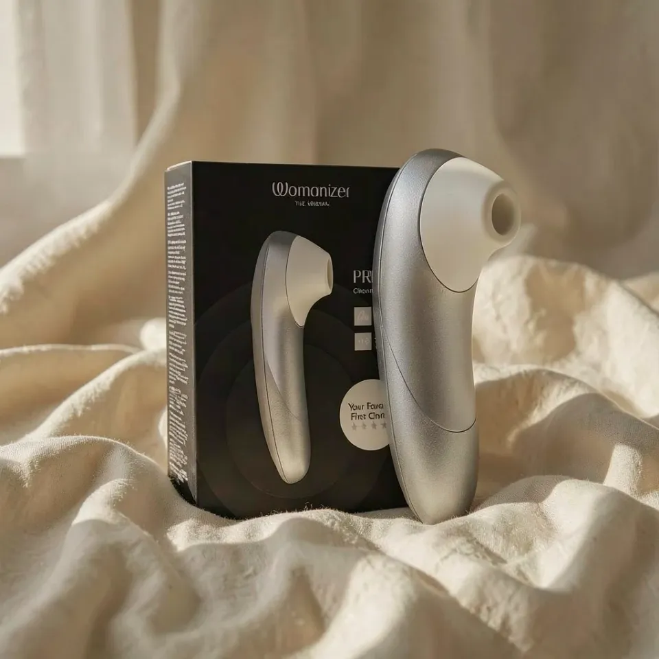 Womanizer Pro stimolatore clitorideo grigio argento 11 intensità