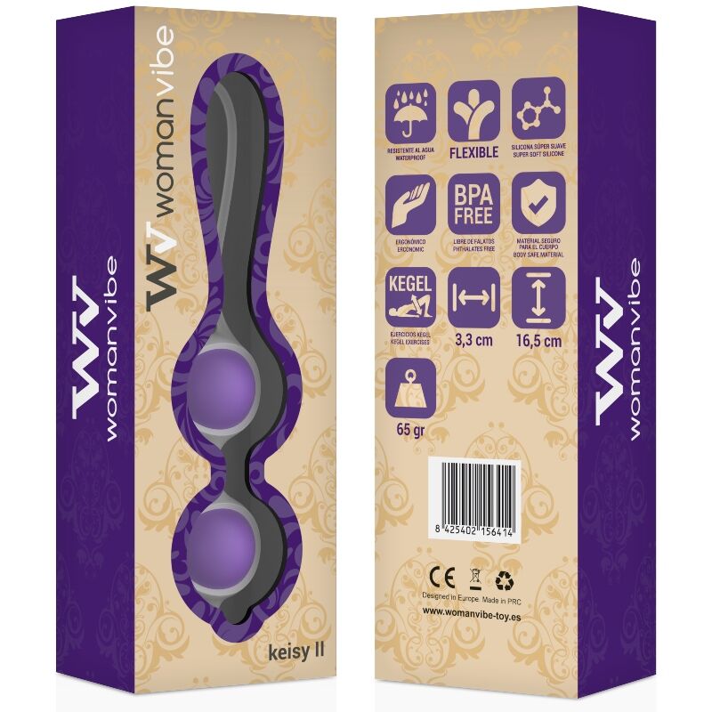 Womanvibe Keisy II palline vaginali silicone 65 g
