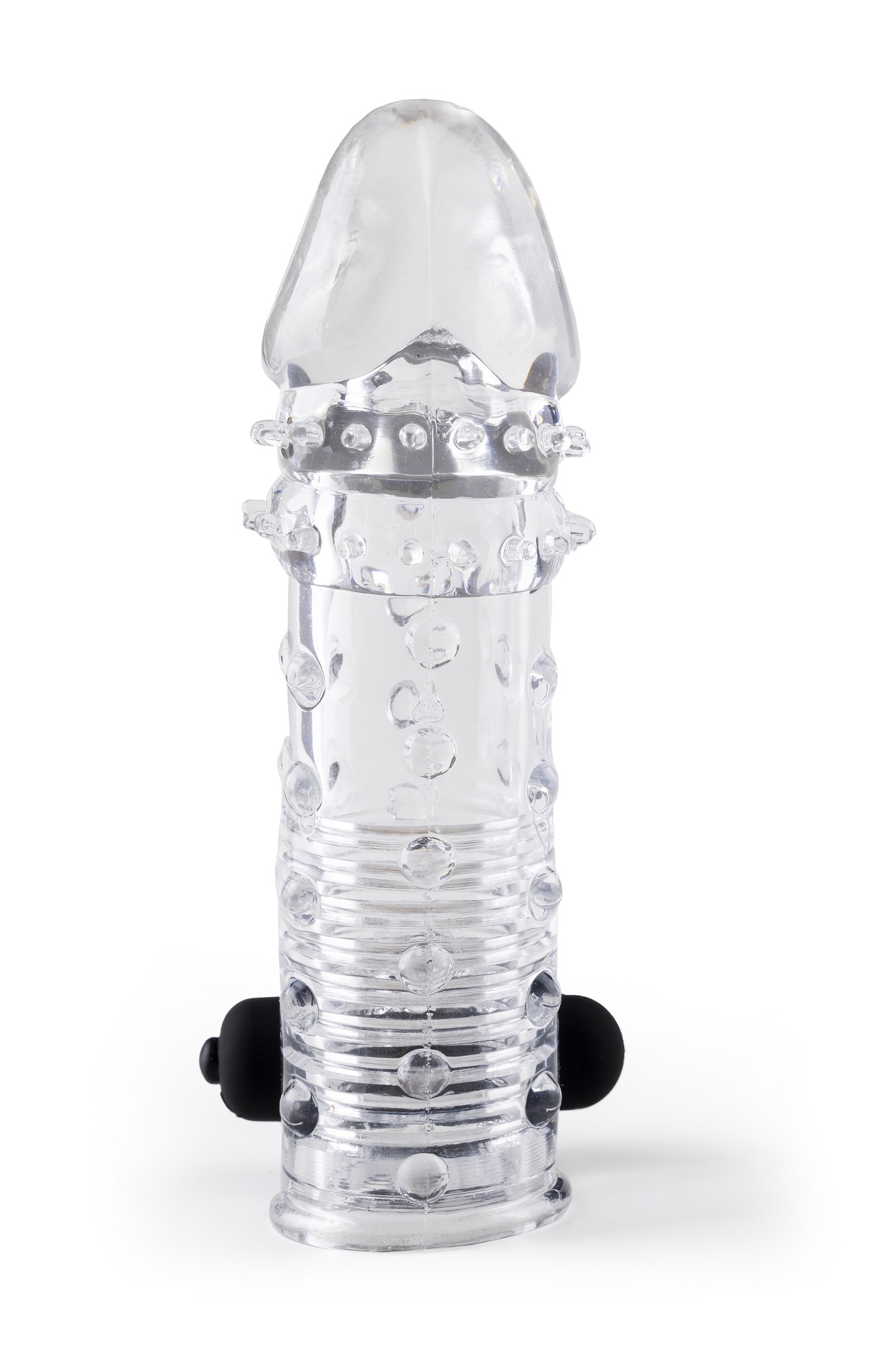 Love Hit by Virgite S11 guaina pene trasparente 15,5 cm vibrante