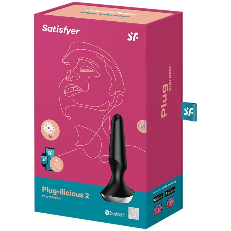 Satisfyer Plug-ilicious 2 plug anale vibrante nero