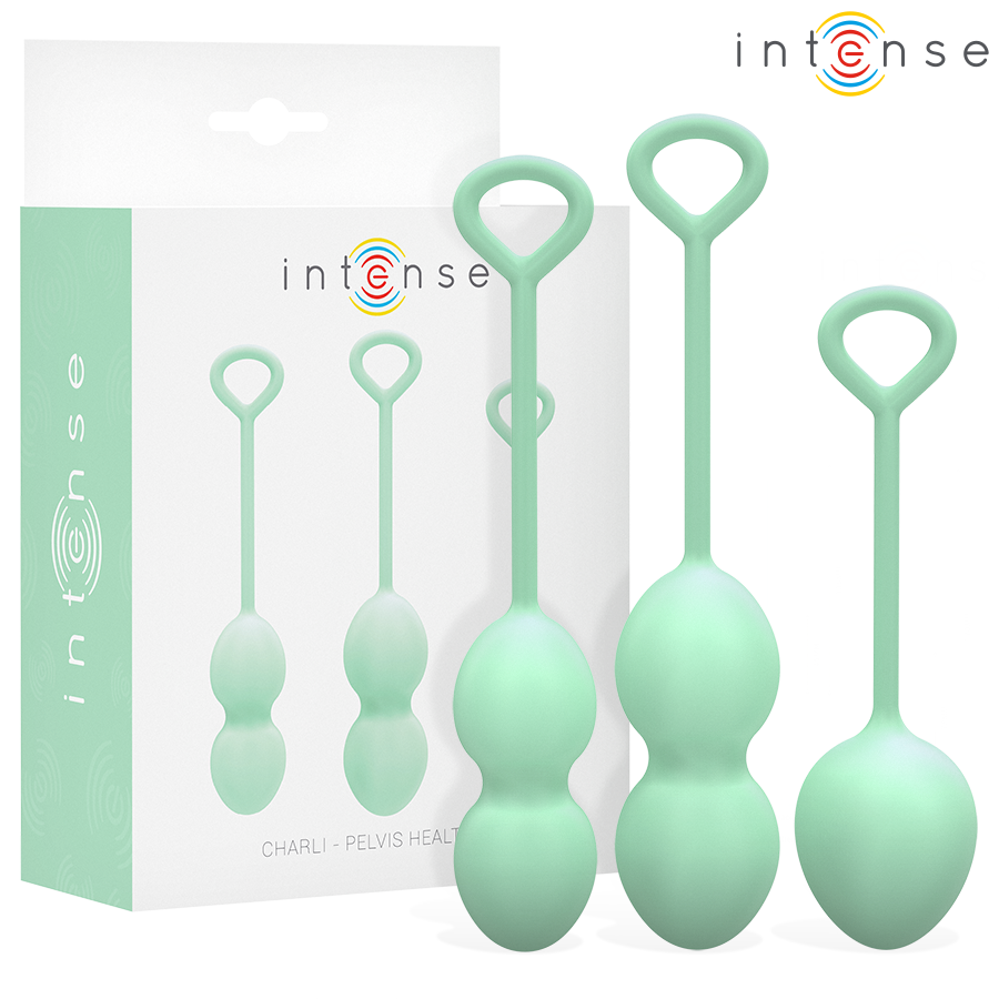 Intense Charli palline kegel verde chiaro 3 pezzi