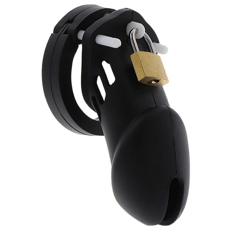 Hidden Desire Extreme gabbia di castità L nera silicone