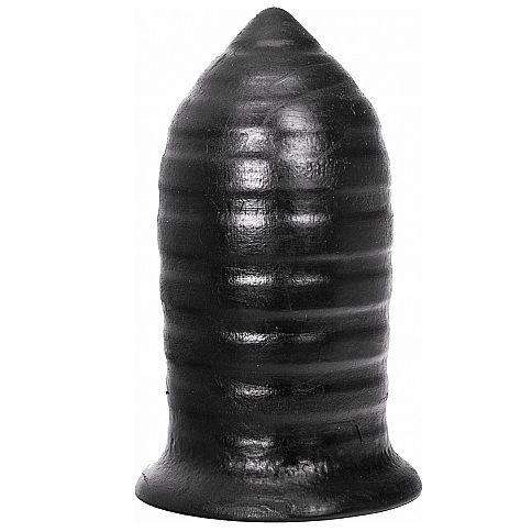 All Black Plug Anale 16 cm PVC a coste 8 cm