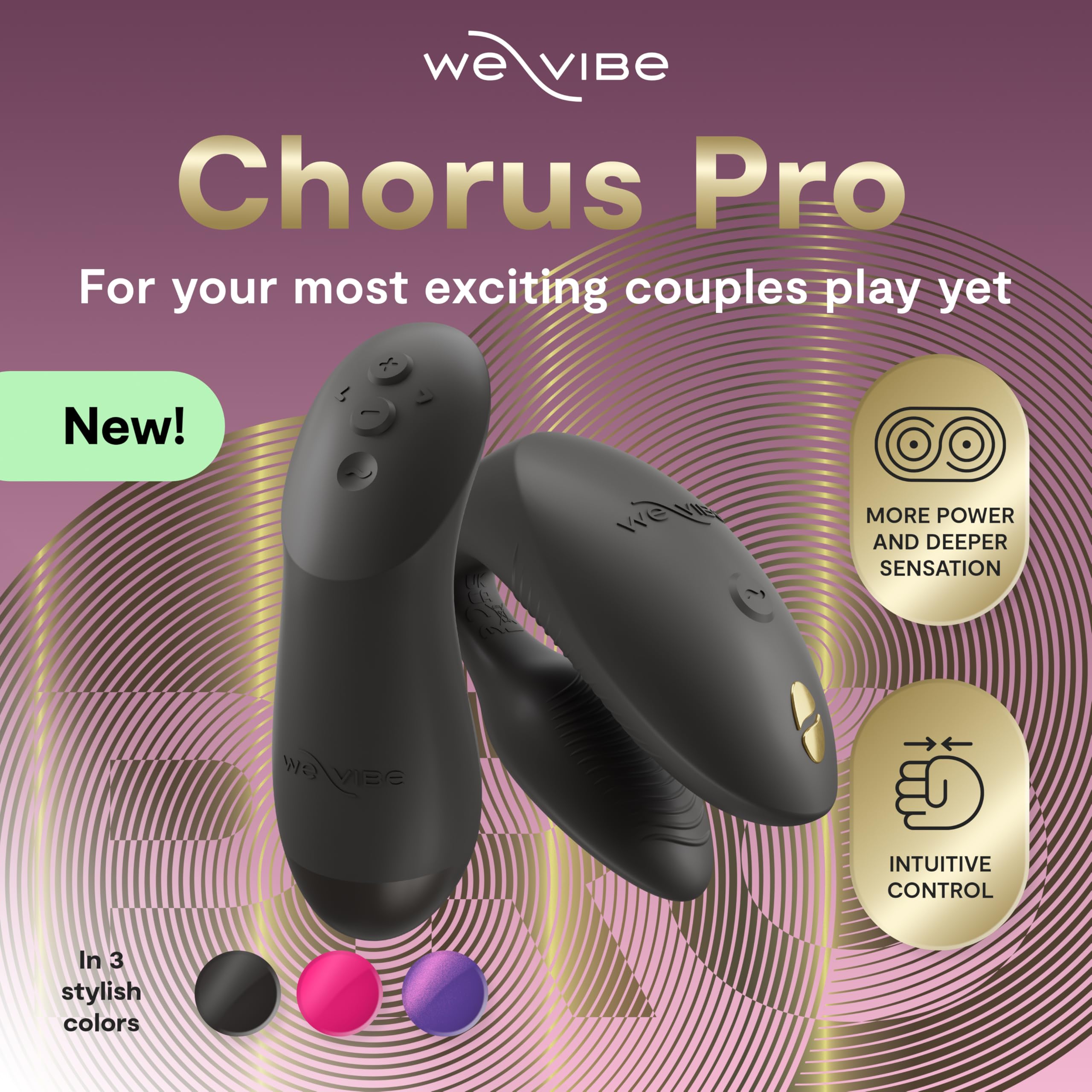 We-Vibe Chorus Pro vibratore coppia nero app