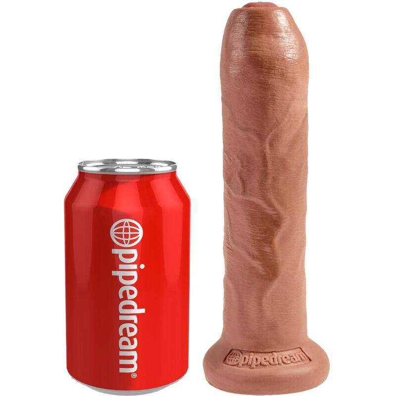 Pipedream King Cock Uncut 17,8 cm dildo caramello ventosa