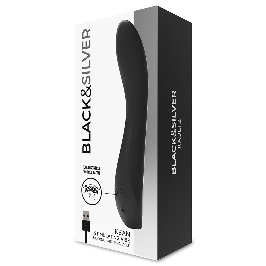 Black&Silver Kean vibratore touch silicone 10 modi silenzioso
