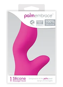 Palm Power Embrace testina massaggiatore silicone rosa