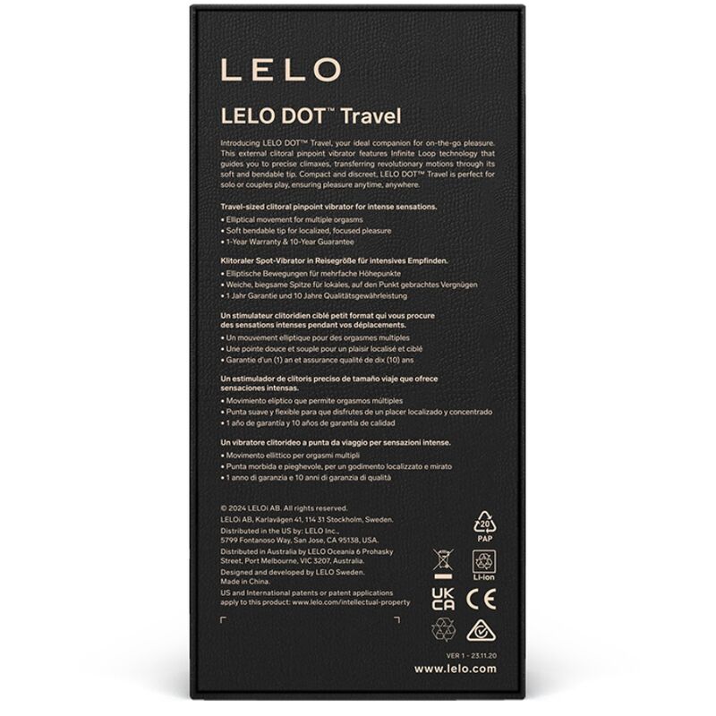 LELO DOT Travel stimolatore clitoride da viaggio viola