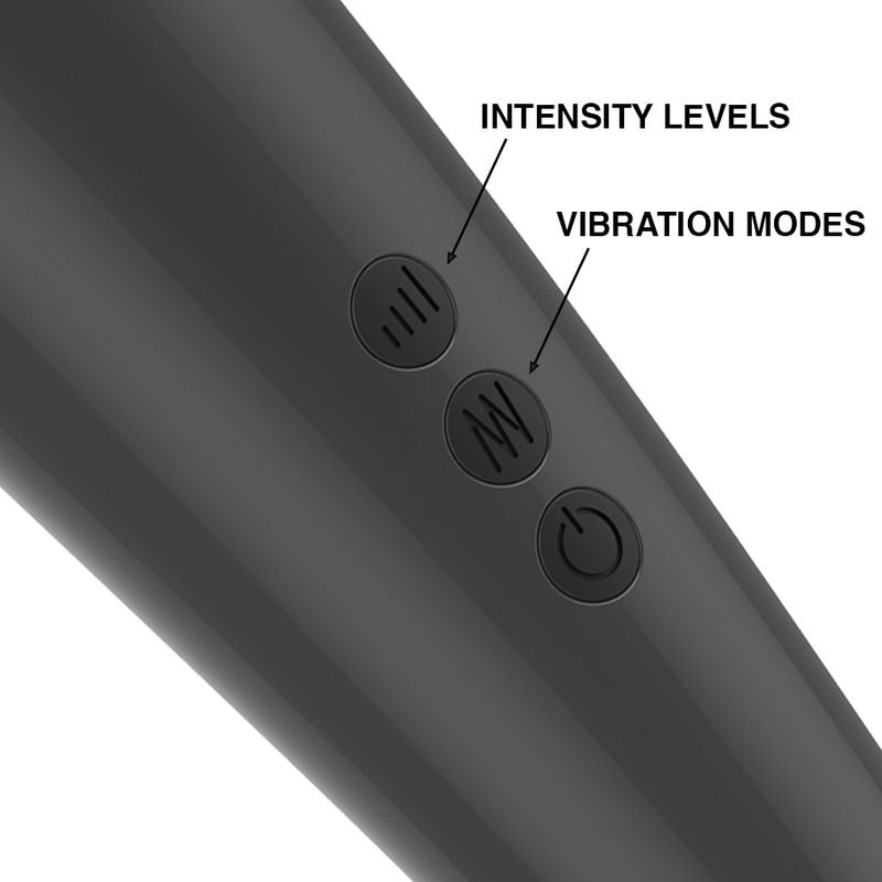 Naomi Wand vibratore bacchetta grigio 8 intensità ricaricabile