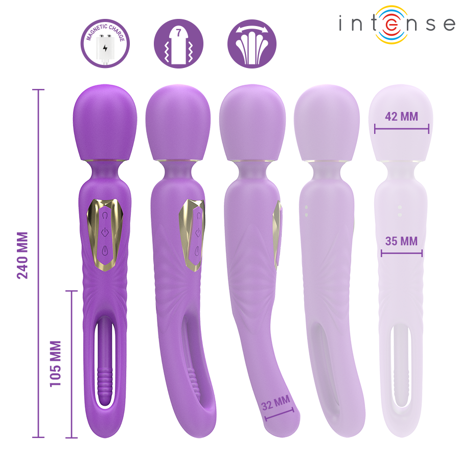 Frutille Christy Intense vibratore lingua rotante silicone