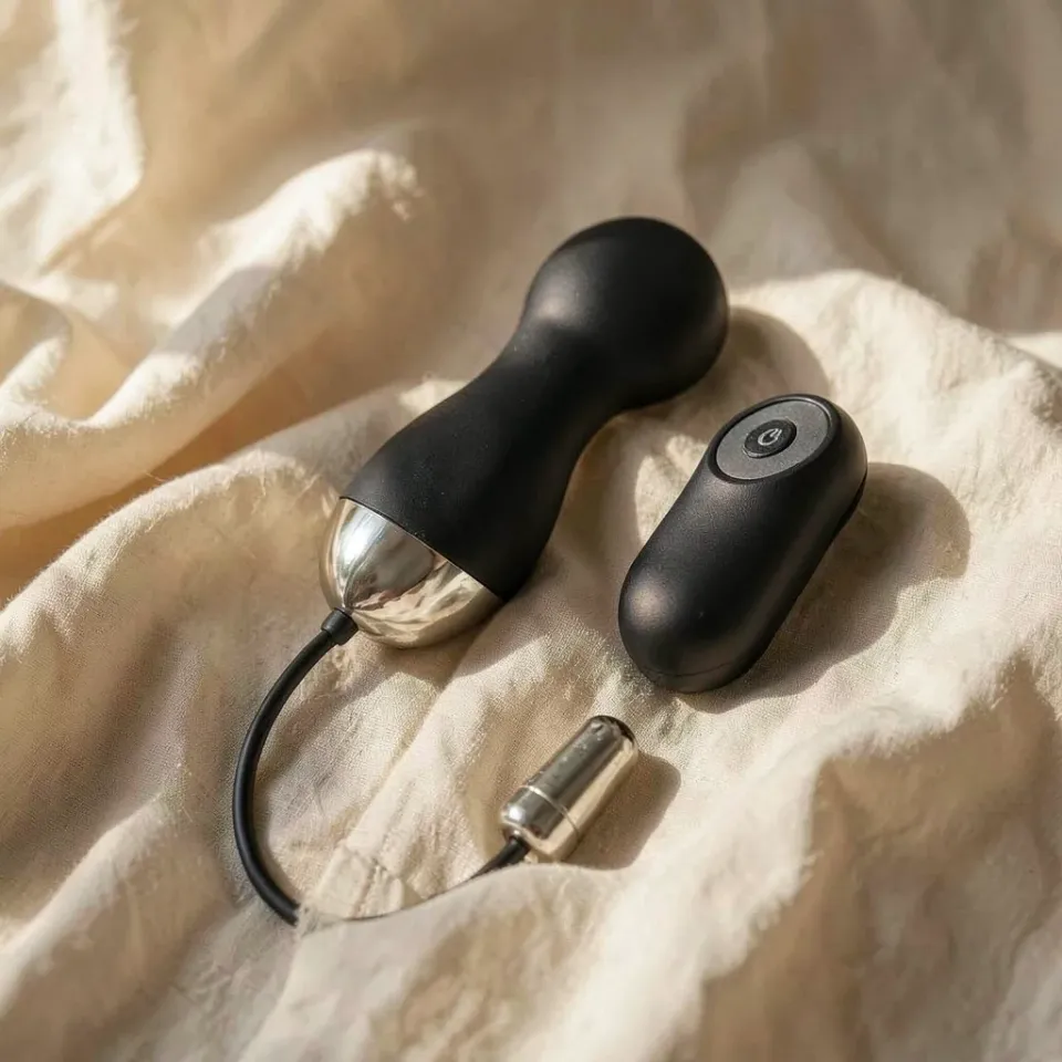 Brilly Glam Ian vibratore con telecomando nero 10 modalità