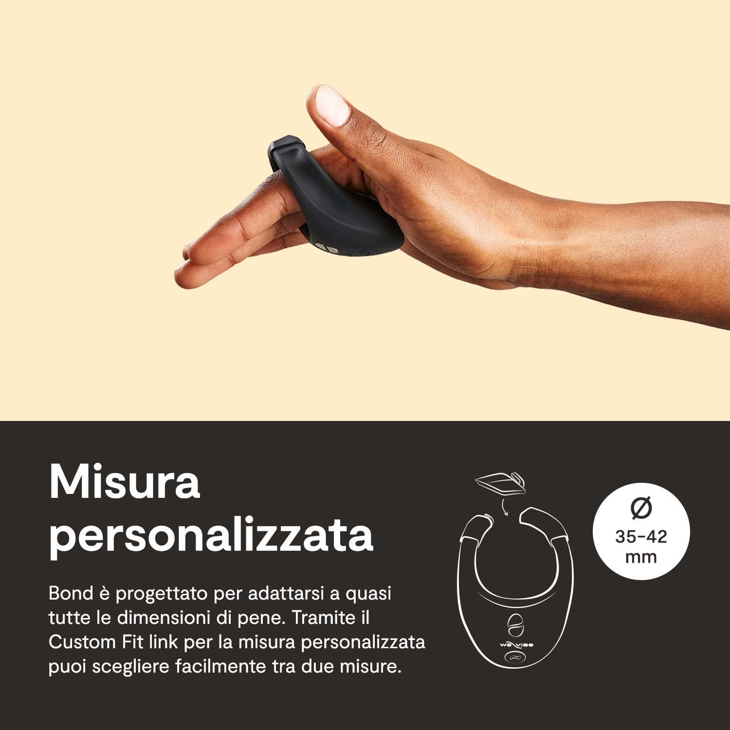 We-Vibe Bond anello vibrante 35/42mm con app