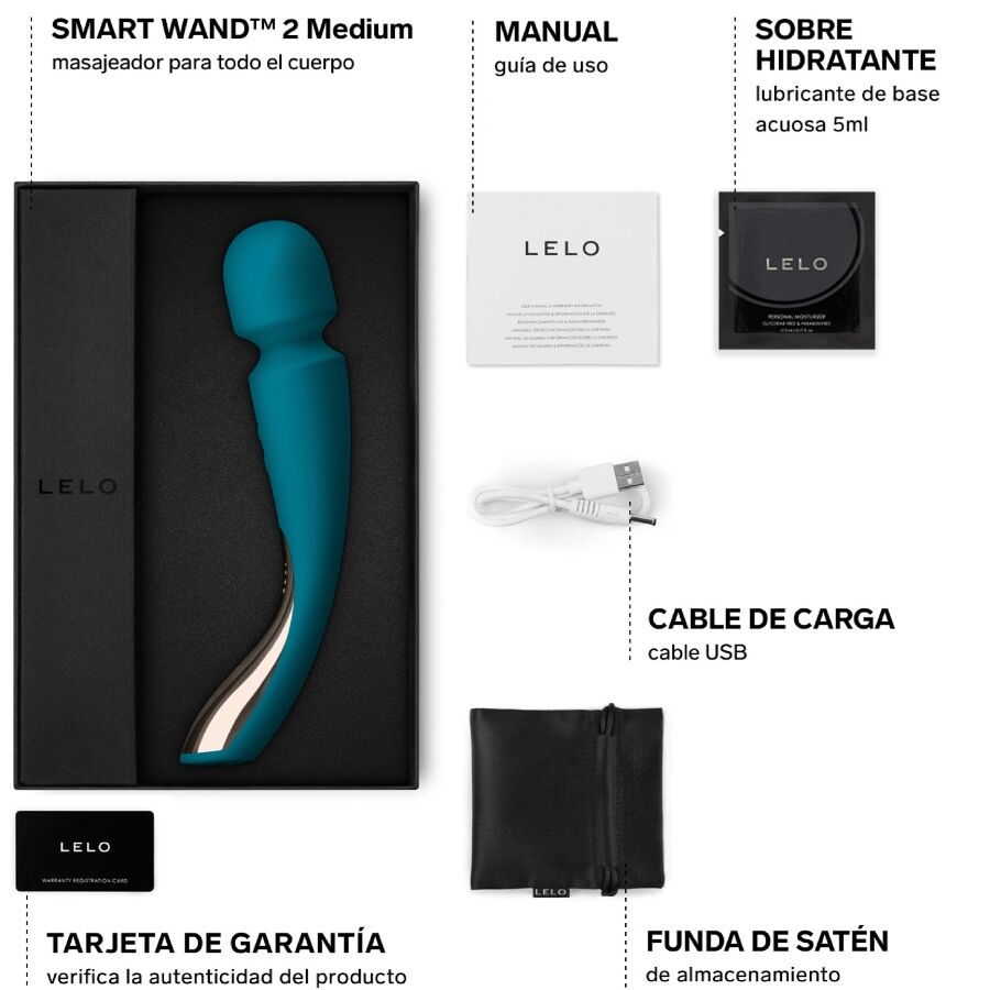 LELO Smart Wand 2 Medium massaggiatore wand aqua