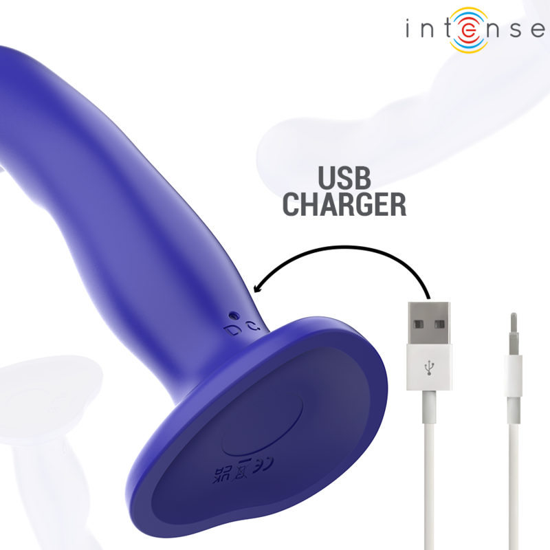 Frutille Intense Shorty vibratore blu con ventosa