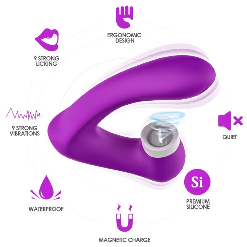 Armony Secretkiss vibratore succhia clitoride viola