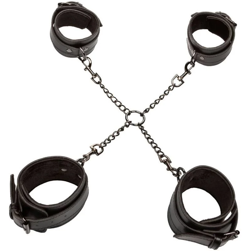 CalExotics Euphoria Hog Tie set bondage 4 polsini